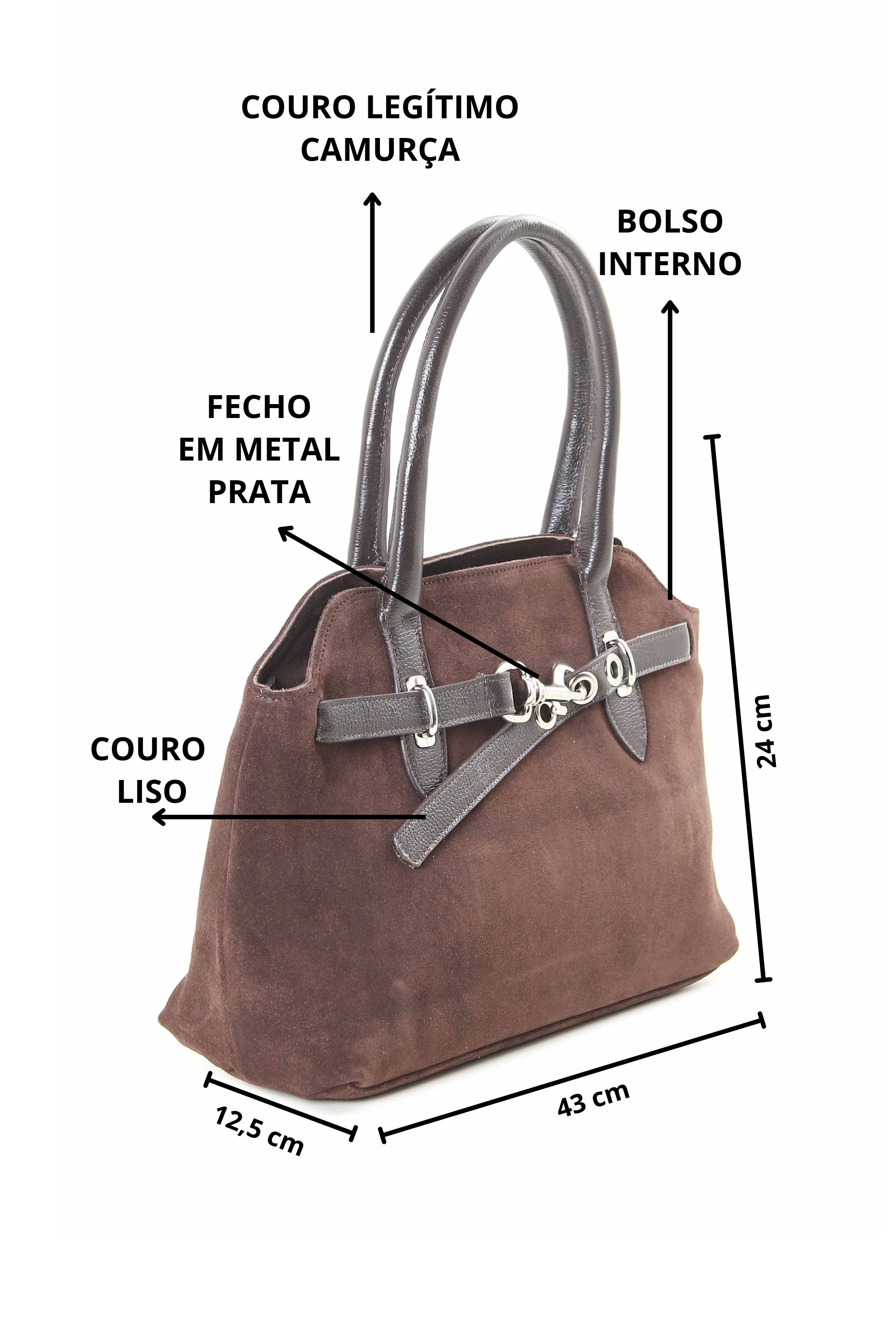 BOLSA CLASSIC EM COURO CAMURÇA 10650278