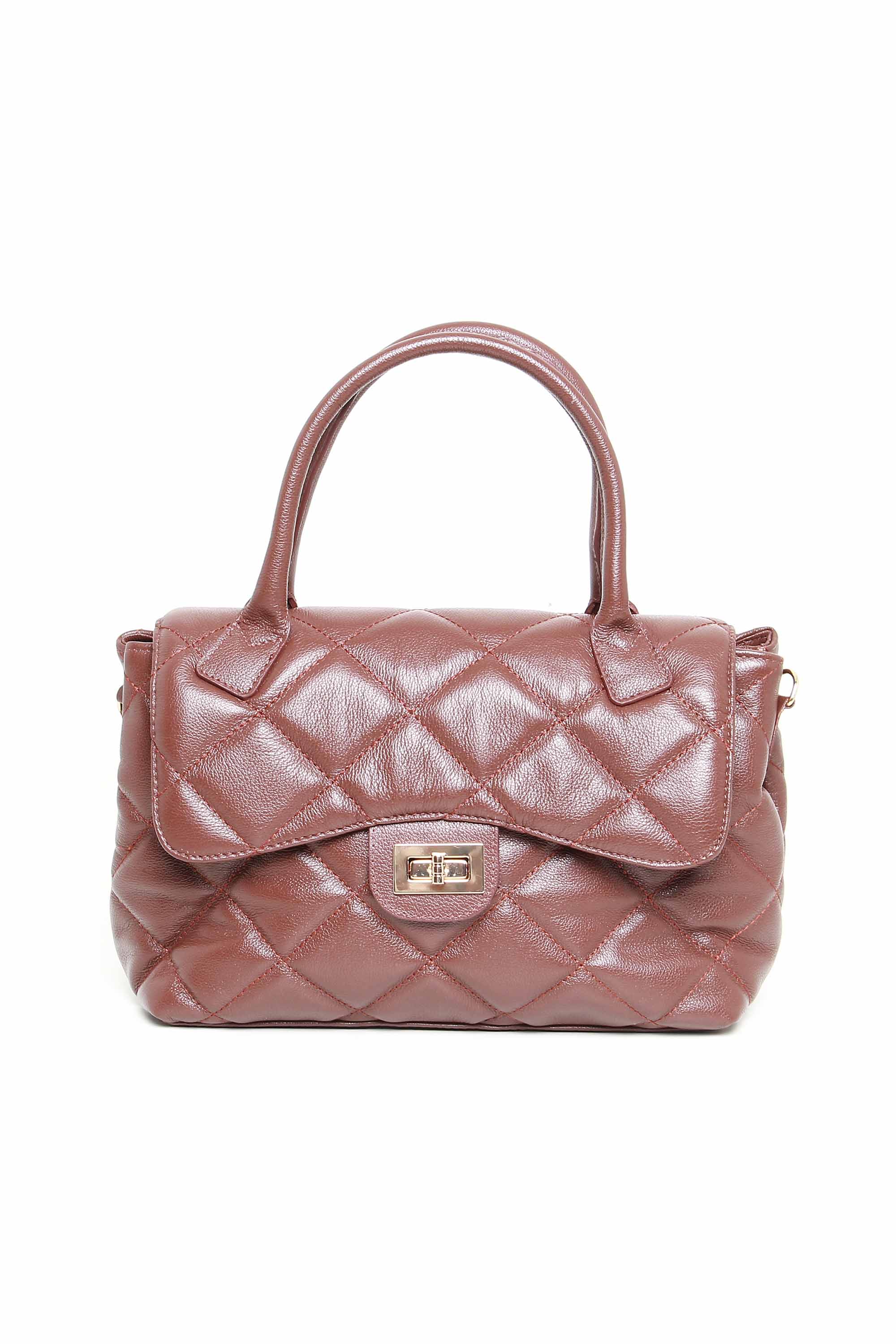 BOLSA EM COURO MATELASSÊ 10550248