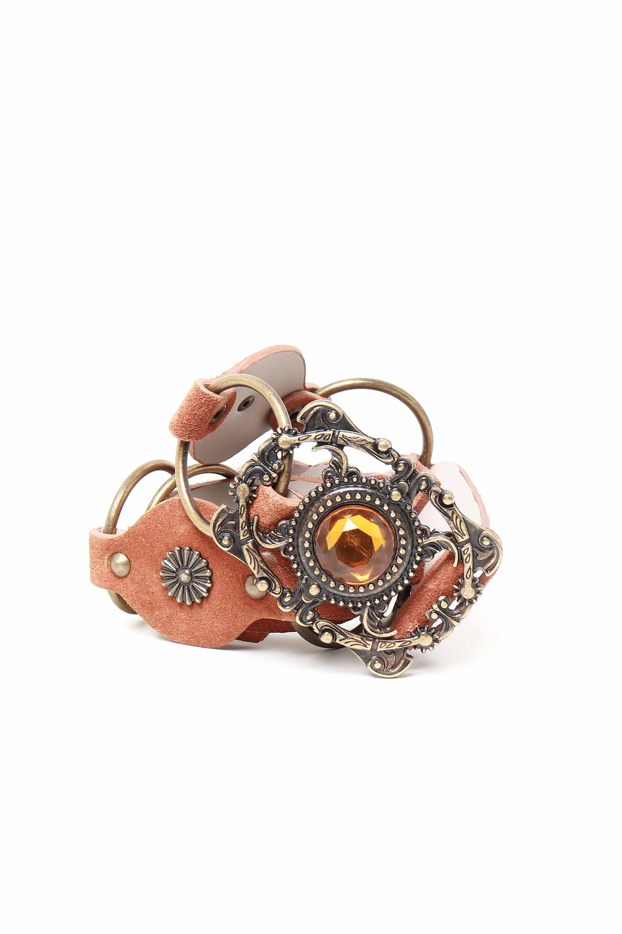 CINTO BOHO CAMURÇA EM COURO 20359971