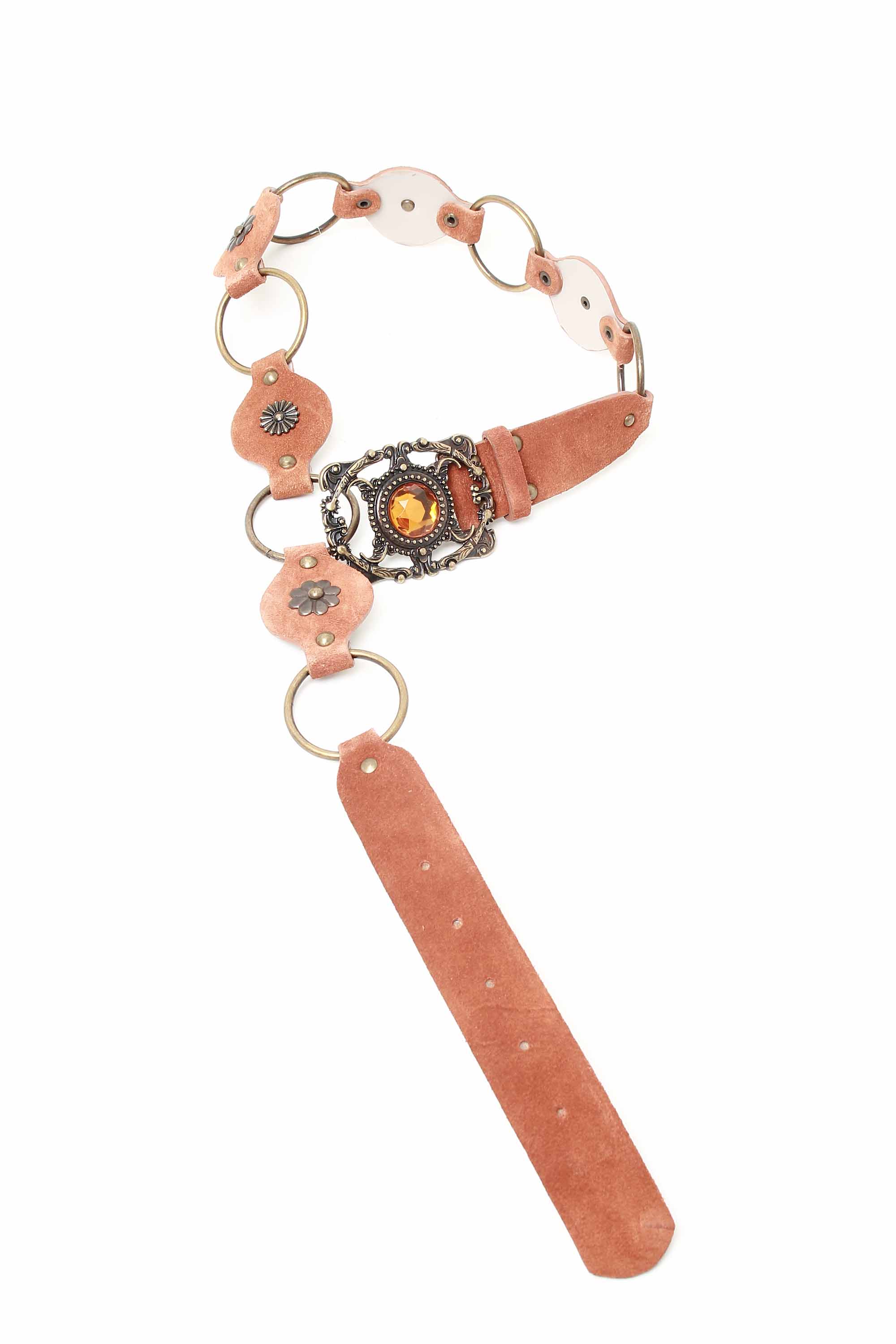 CINTO BOHO CAMURÇA EM COURO 20359971