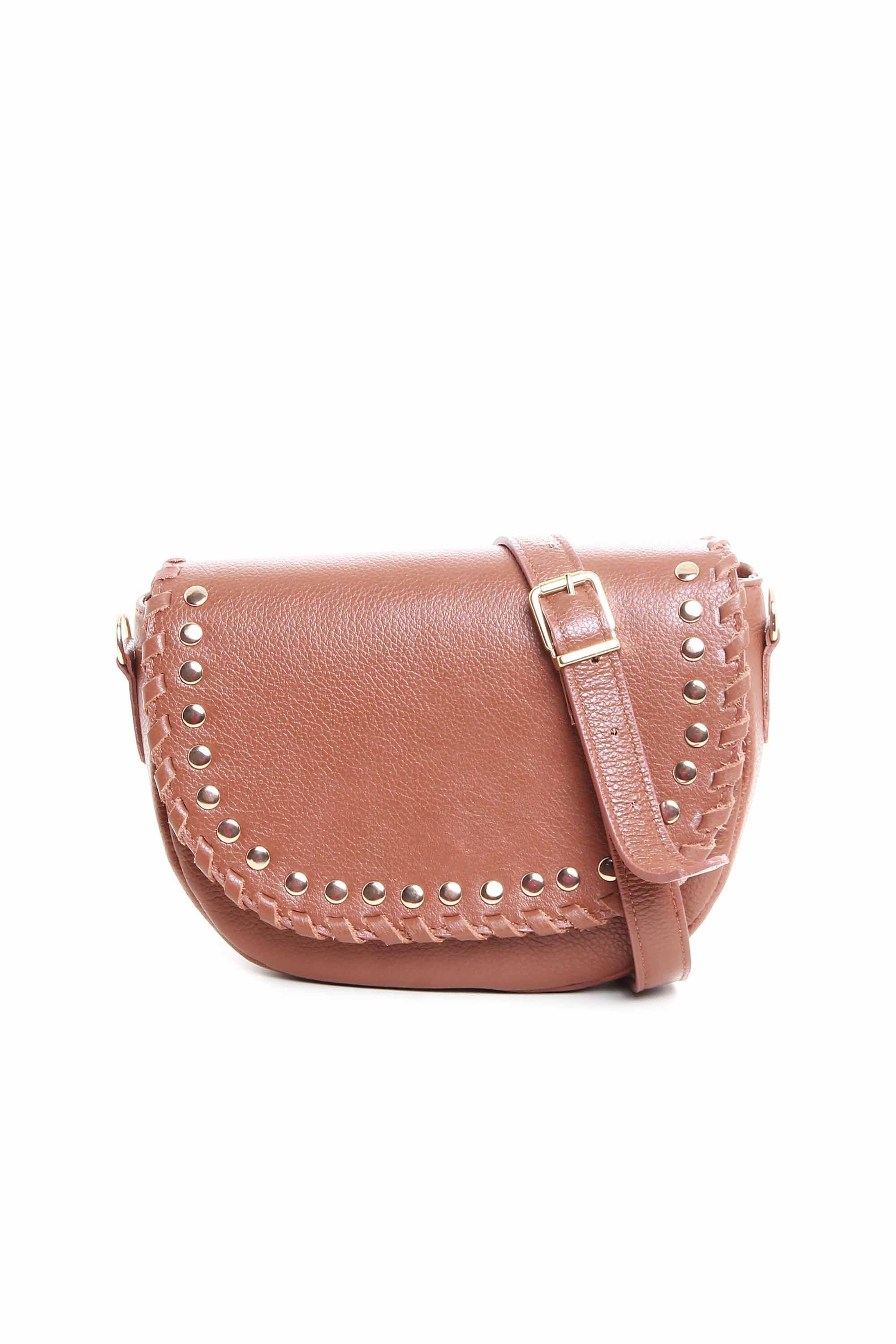 BOLSA MEIA LUA EM COURO 10550229