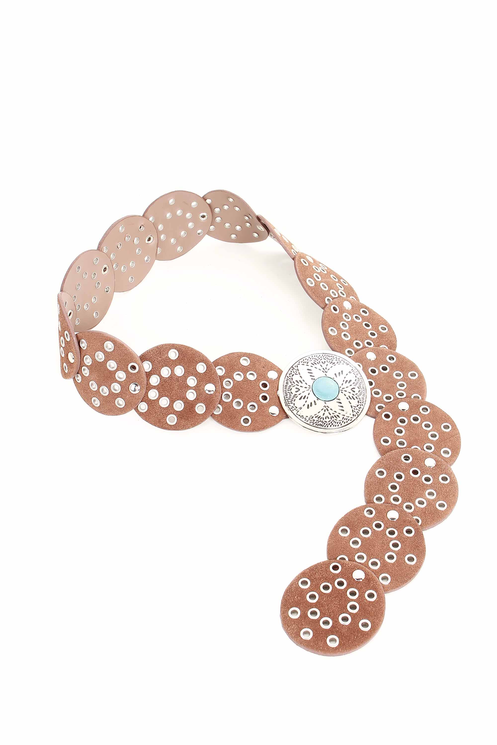CINTO BOHO EM COURO CAMURÇA 20450118