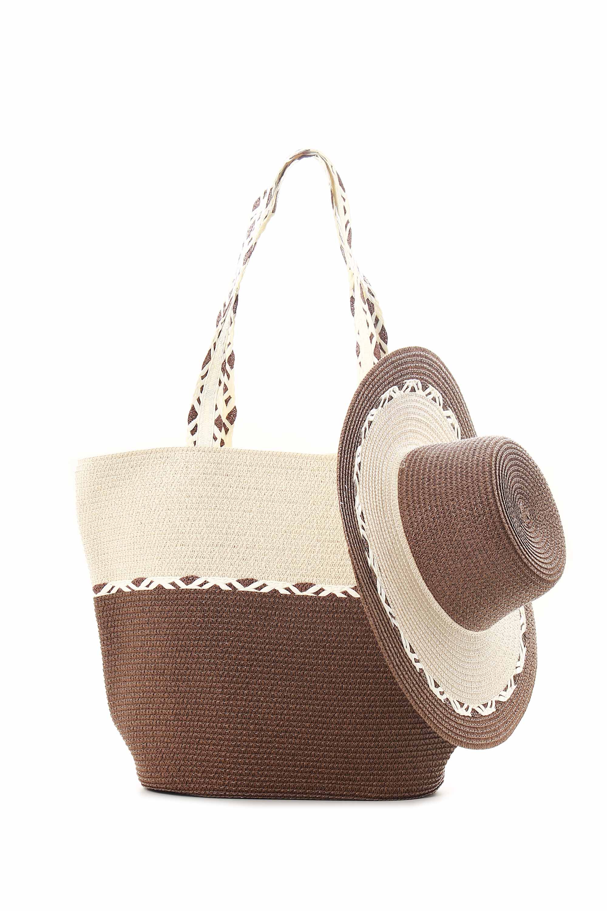 KIT PRAIA BOLSA E CHAPÉU DE PALHA 10949920