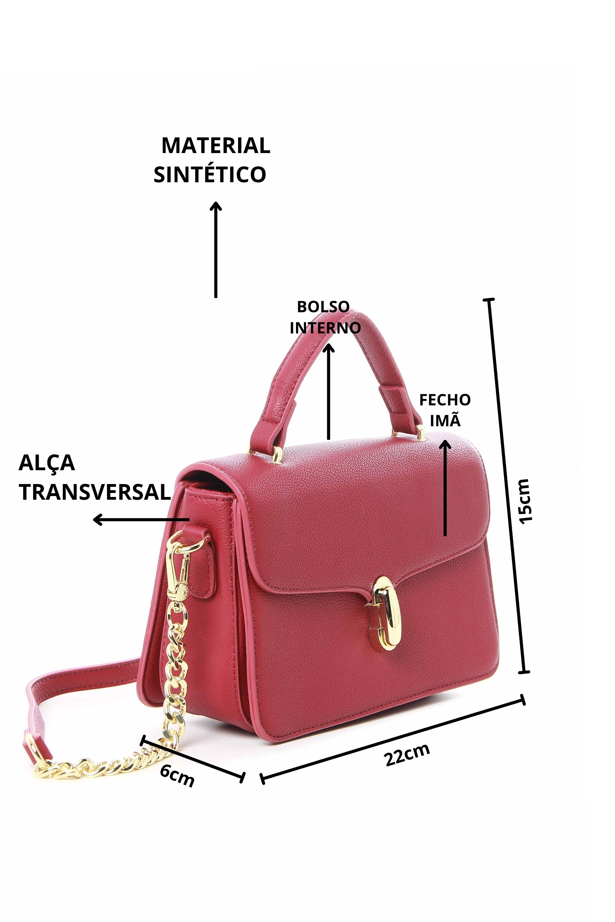 BOLSA TRANSVERSAL LISA FECHO DOURADO 10750109