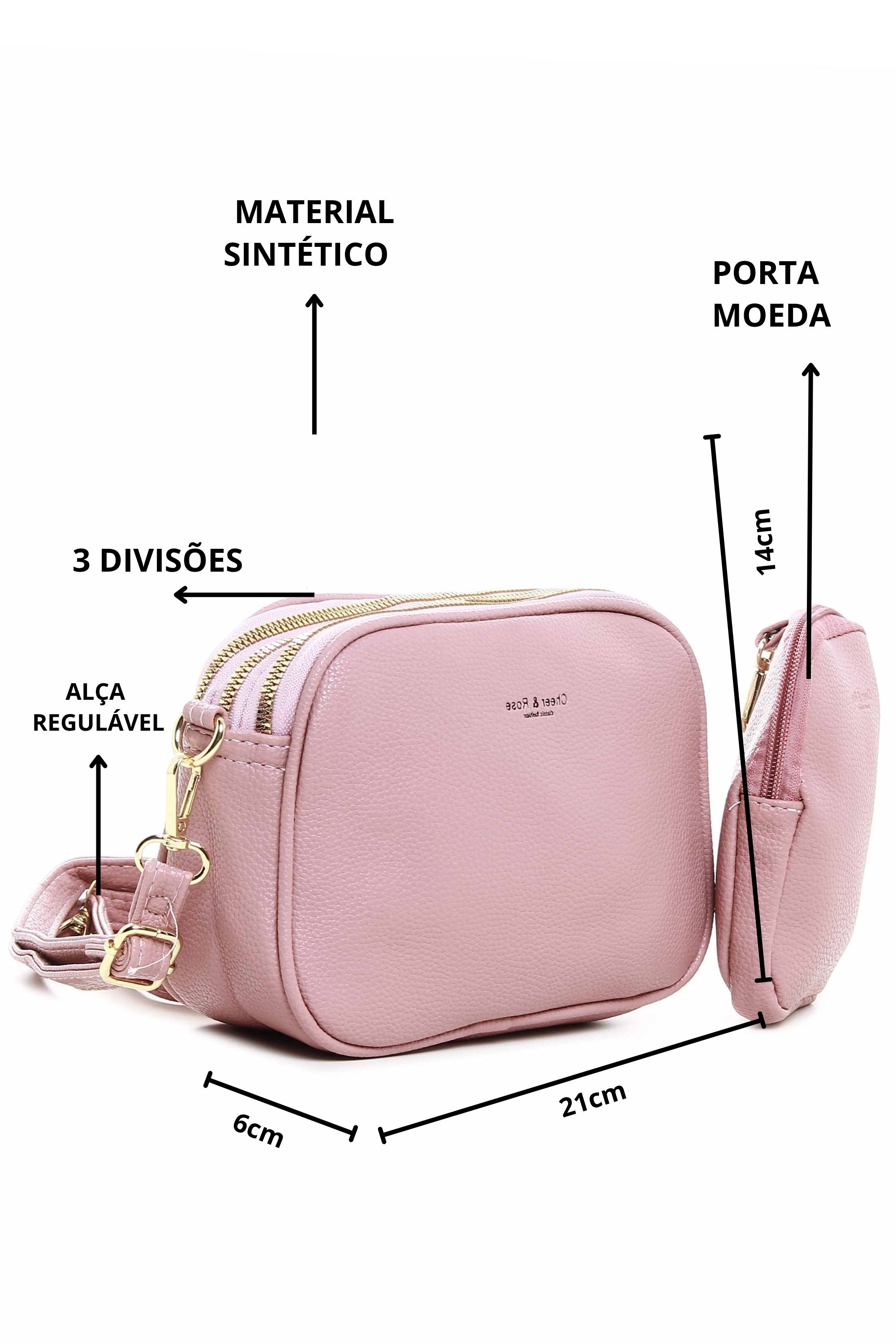 BOLSA 3 DIVISÕES COM PORTA MOEDAS 10754906