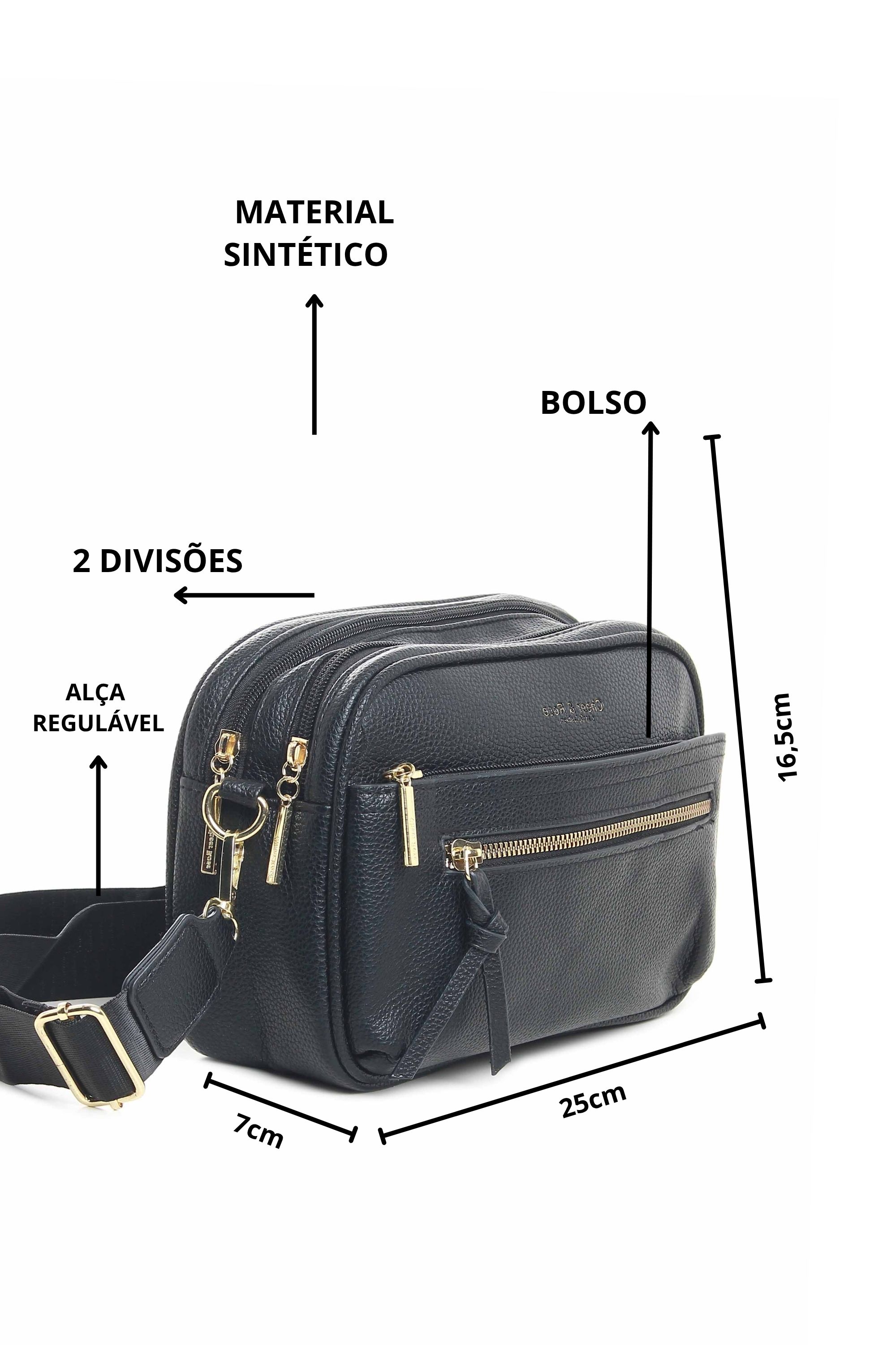 BOLSA ARREDONDADA COM 2 REPARTIÇÕES 10754909