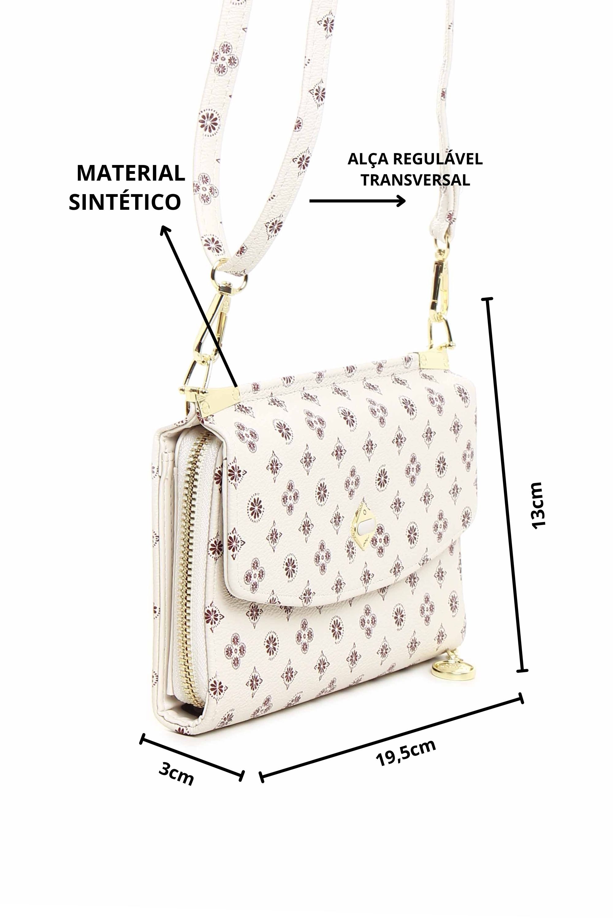 BOLSA CARTEIRA COM ALÇA TRANSVERSAL 10754998