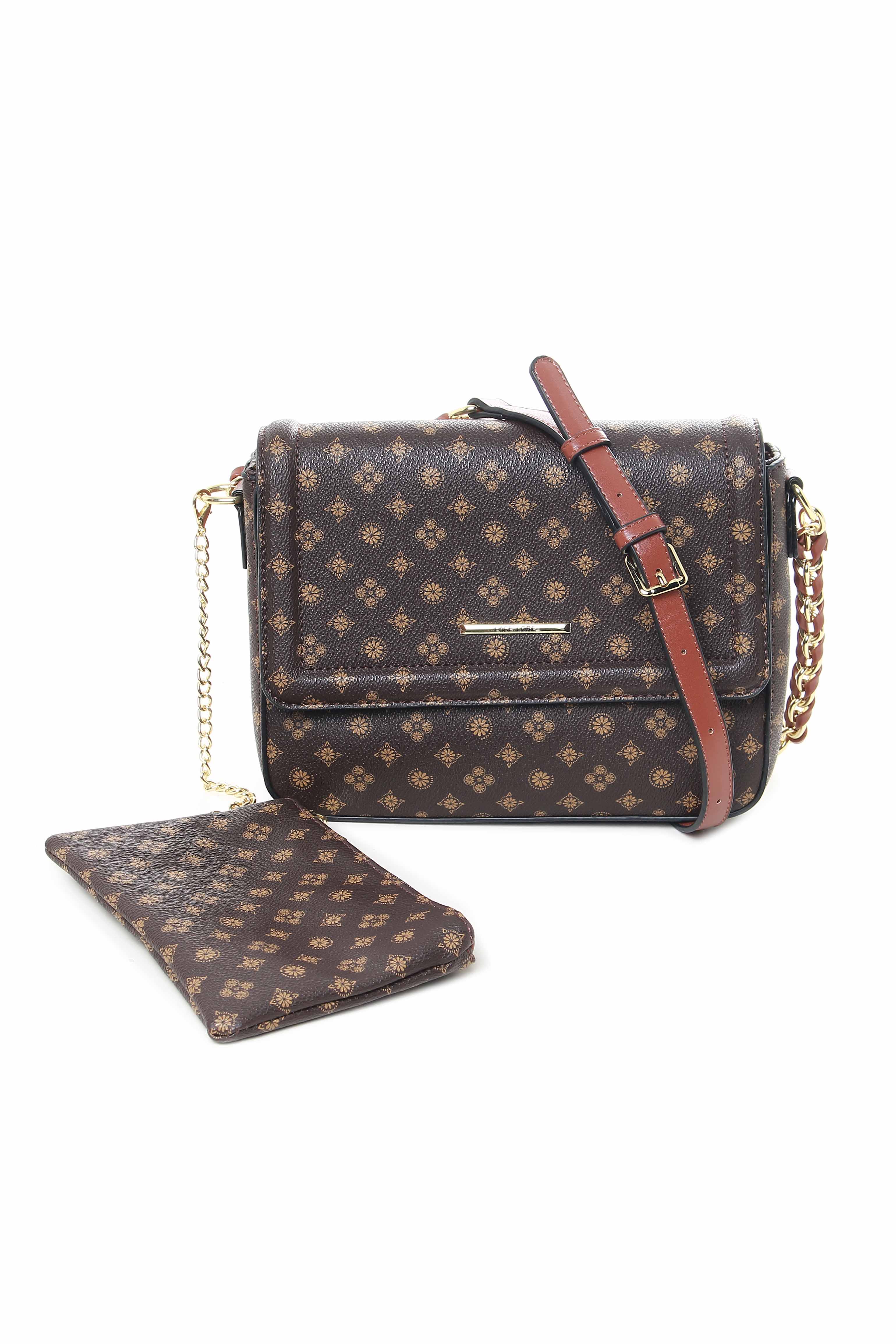 BOLSA TRANSVERSAL ESTAMPANDA COM PORTA MOEDAS 10759984