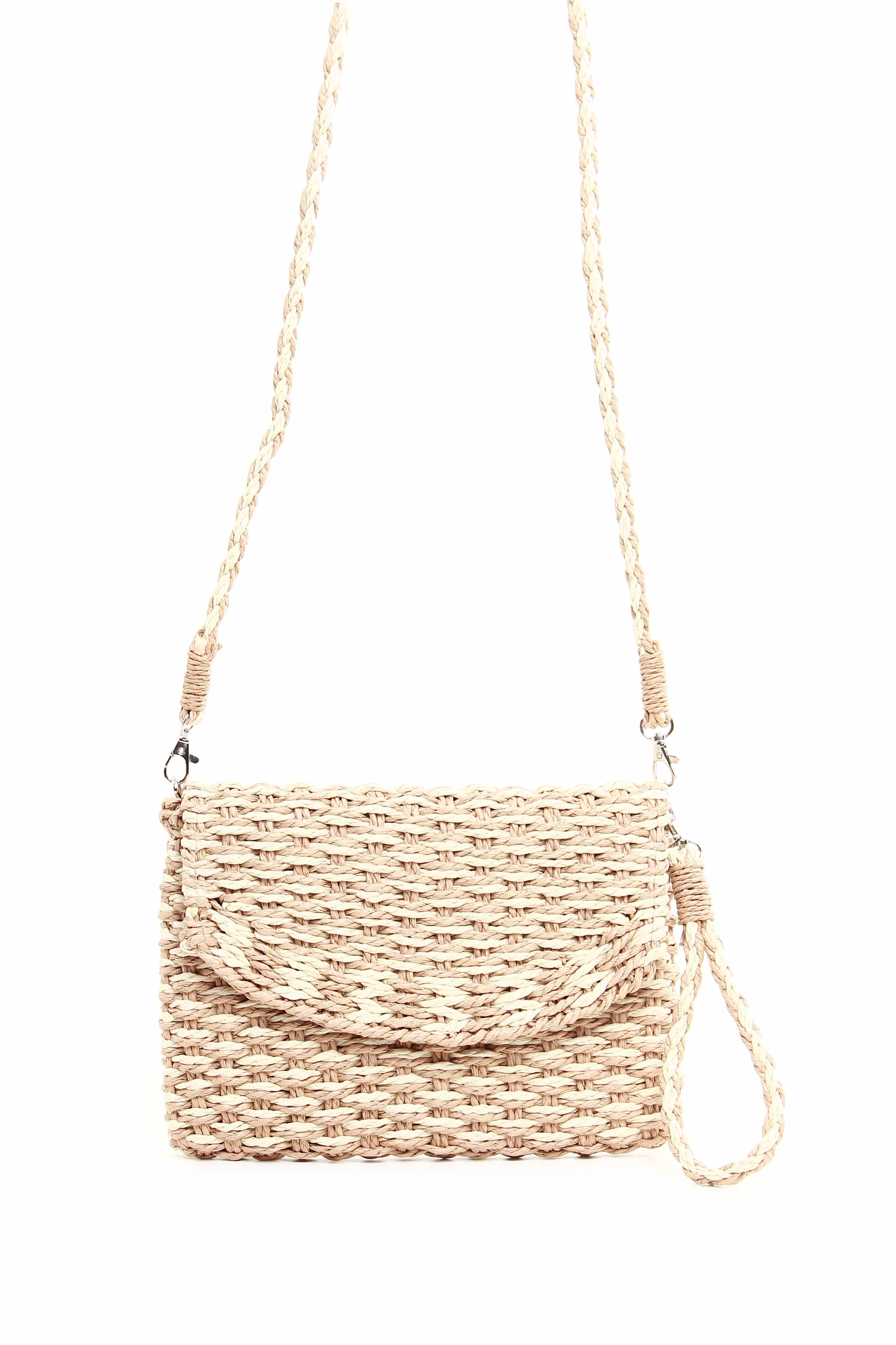 BOLSA CARTEIRA TRANSVERSAL EM PALHA 10755998